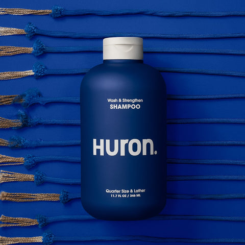 Huron hydrating and strengthening shampoo for men. Helps to fight thinning hair.