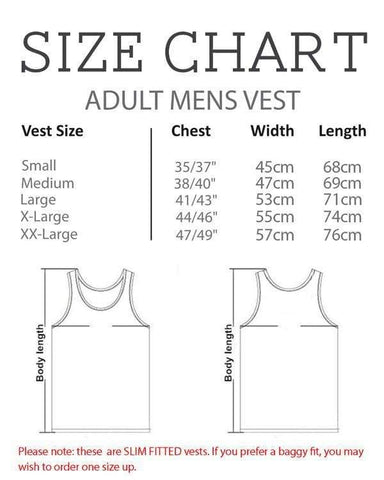 Men S Vest Size Chart