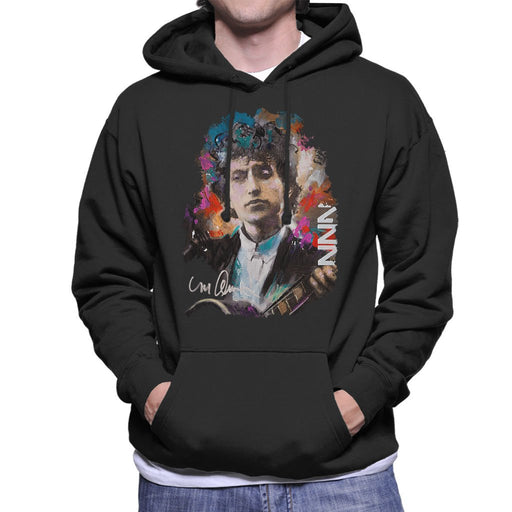 Sidney Maurer Original Portrait Of Bob Dylan Mens Hooded Sweatshirt - Mens Hooded Sweatshirt