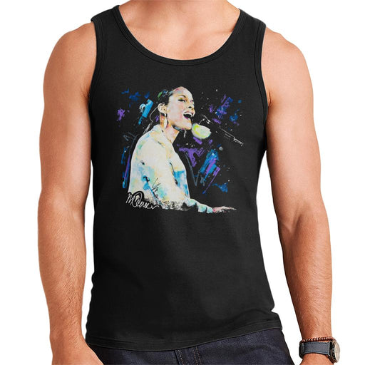 Sidney Maurer Original Portrait Of Alicia Keys Men's Vest