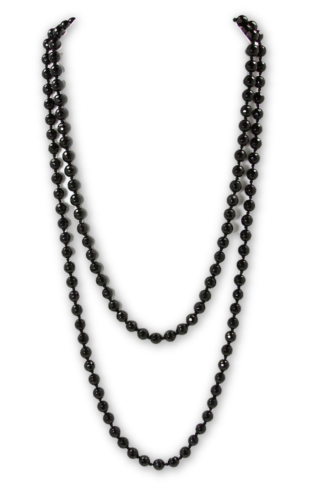 Necklace - Beaded Black Onyx 56