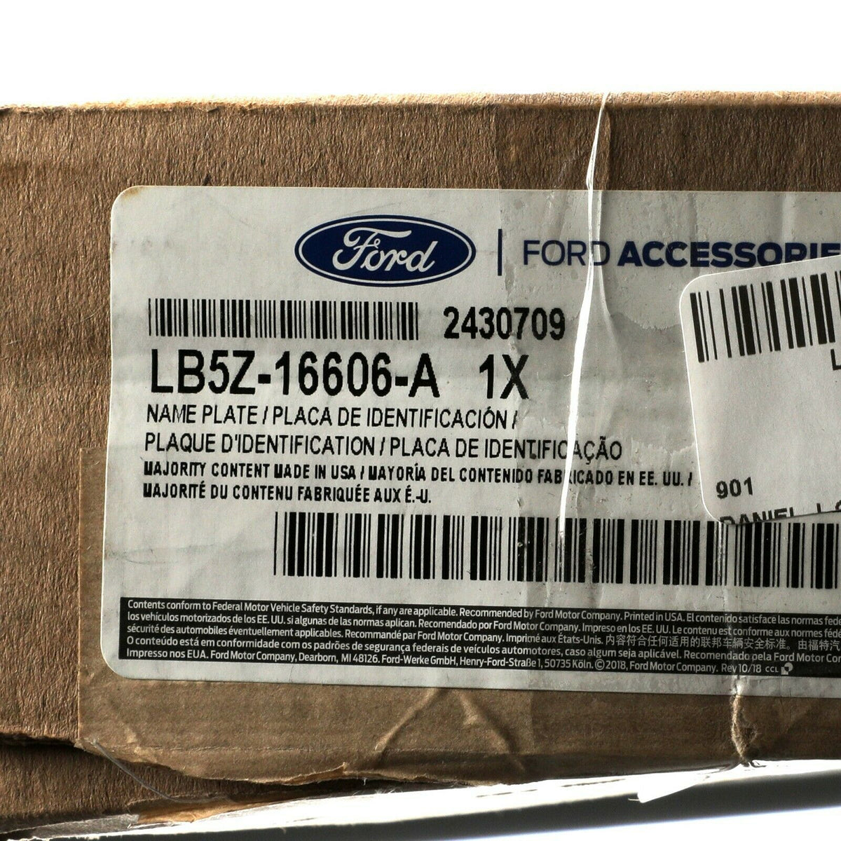 NEW OEM 2020 Ford Explorer Hood Letters Emblem Badge Black Adhesive Lo – Parts Wholesale Canada