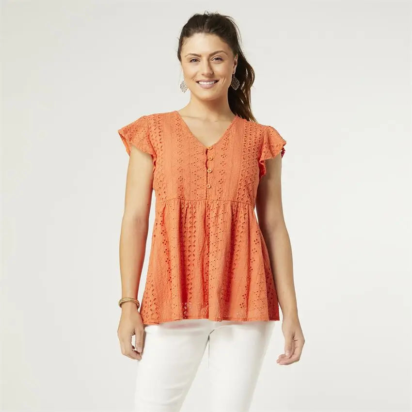 Orange Zendaya Peplum Top