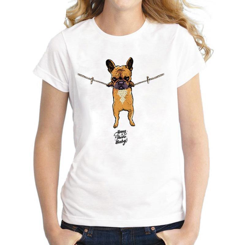 Hang In Frenchie Women T-Shirt French Bulldog – Frenchie-Dogs