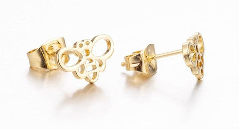 bee stud earrings