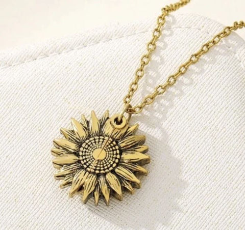 sunflower necklace