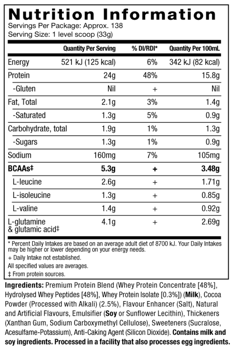 Nutrition Information