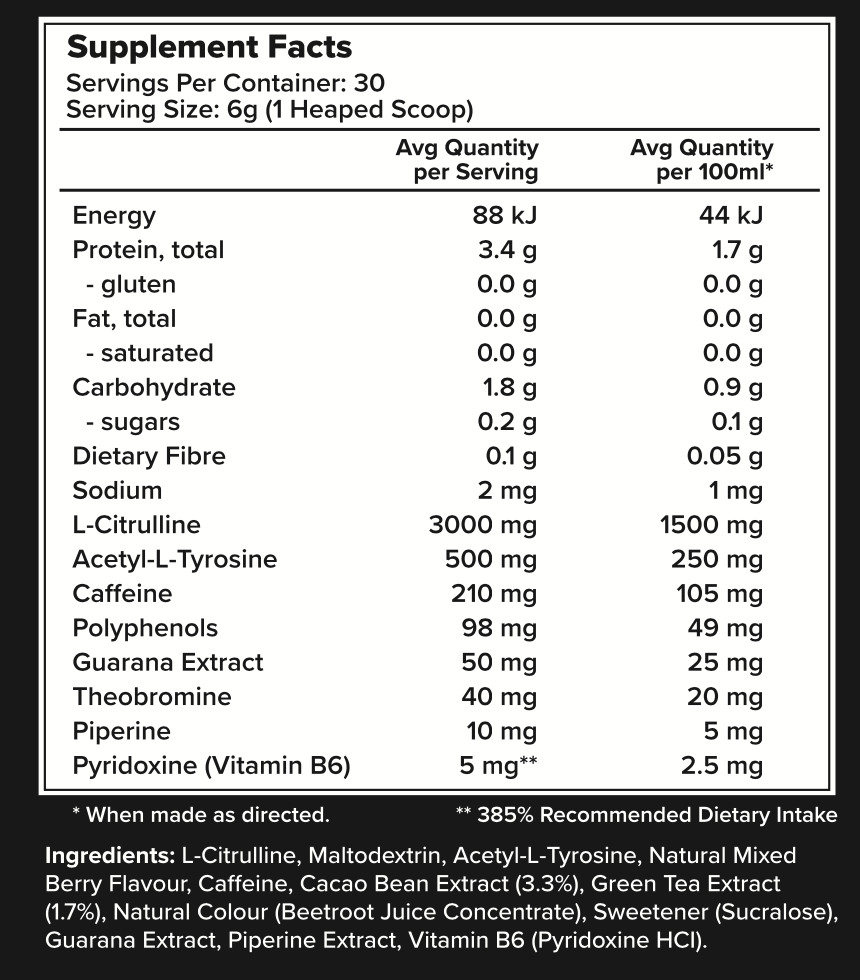 Nutrition Information