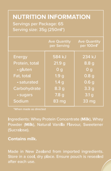 Nutrition Information