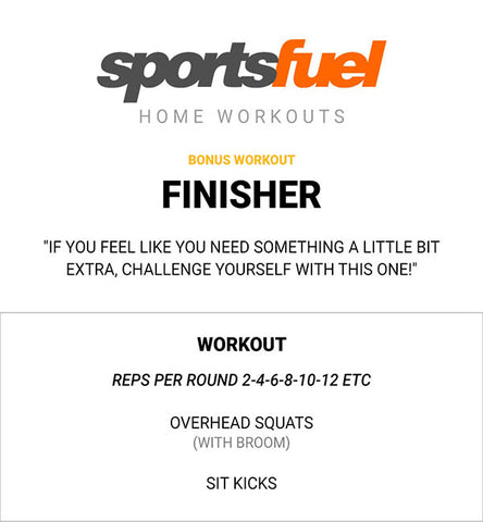 Sportsfuel at home workout