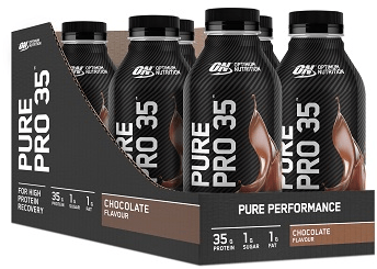 Image of Optimum Nutrition Pure Pro 35 RTDs 6 pack A k4 uf ig oo T E rrrr Frs 