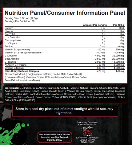 Nutrition Information