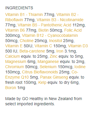 Nutrition Information