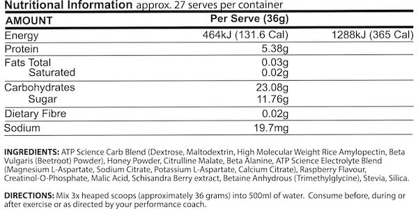 Nutrition Information