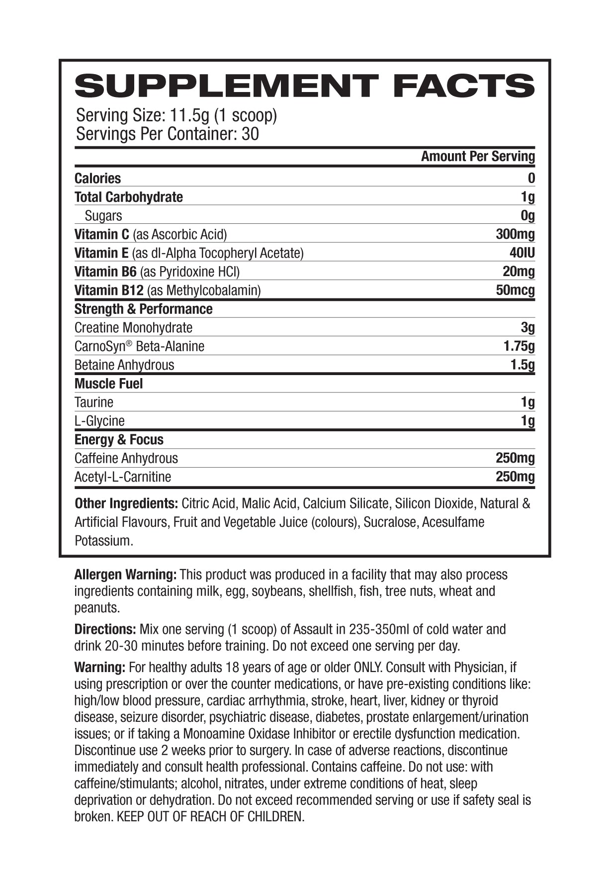 Nutrition Information