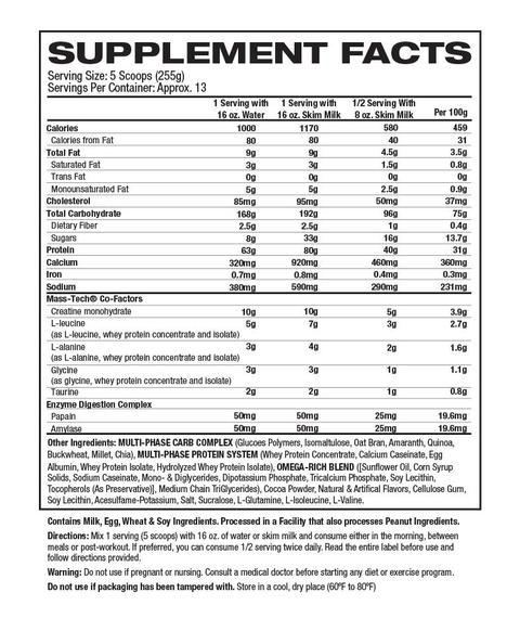 Nutrition Information