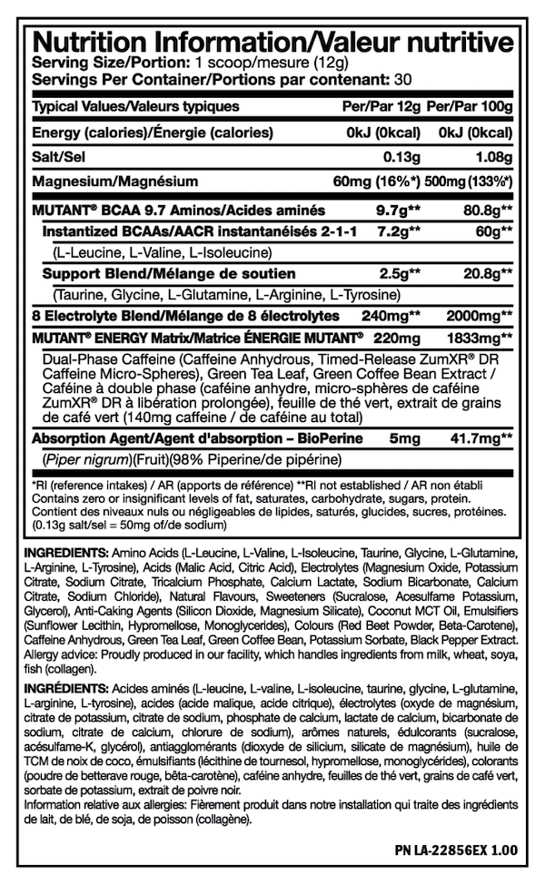 Nutrition Information