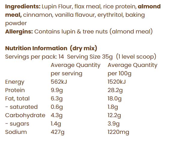 Nutrition Information