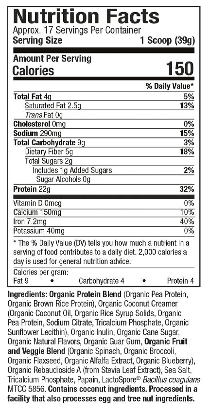 Nutrition Information