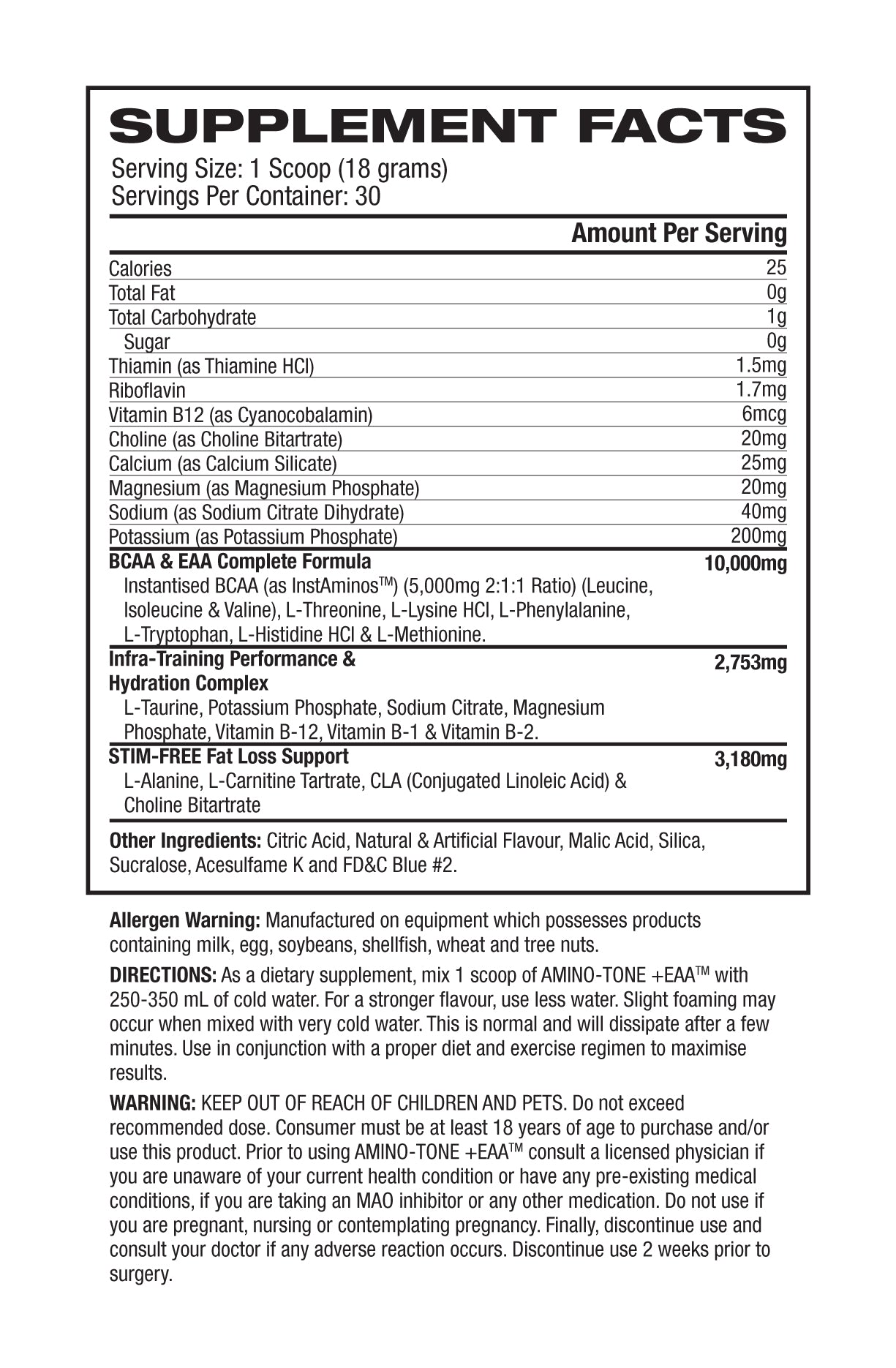 Nutrition Information