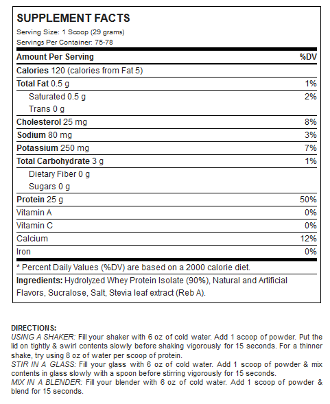 Nutrition Information