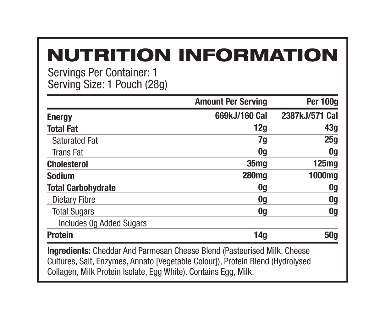 Nutrition Information