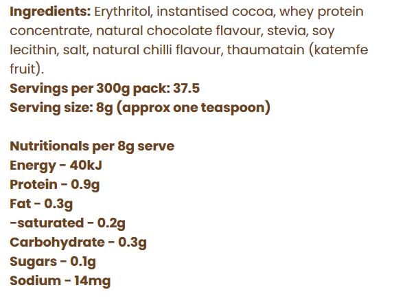 Nutrition Information