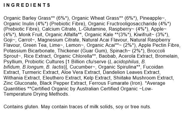 Nutrition Information