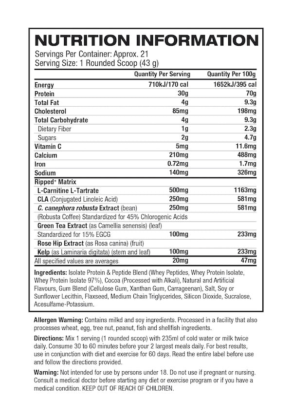 Nutrition Information