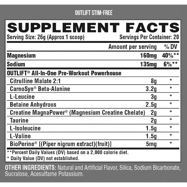 Nutrition Information