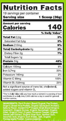 Nutrition Information