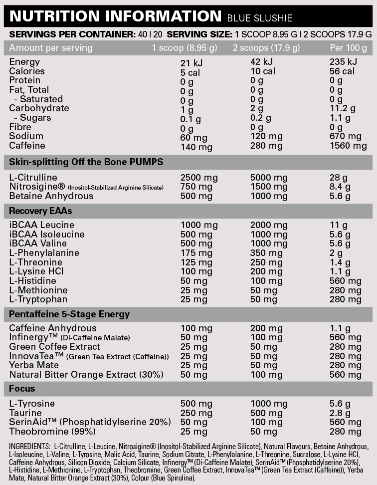 Nutrition Information