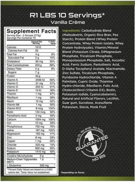 Nutrition Information