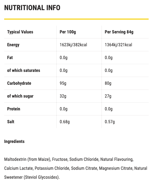 Nutrition Information