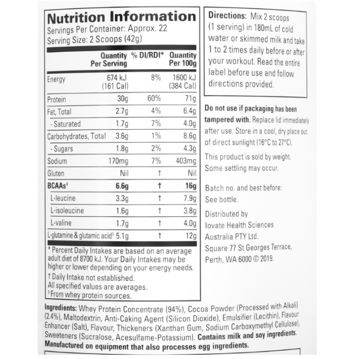 Nutrition Information