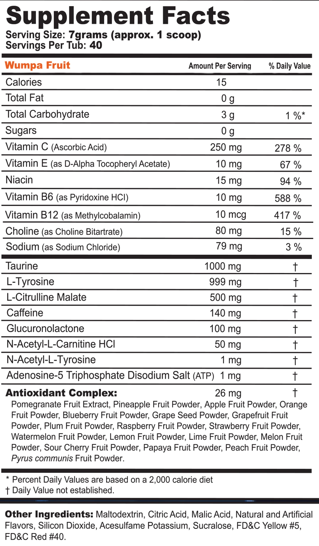 Nutrition Information