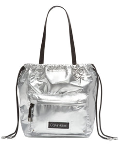 calvin klein silver handbag