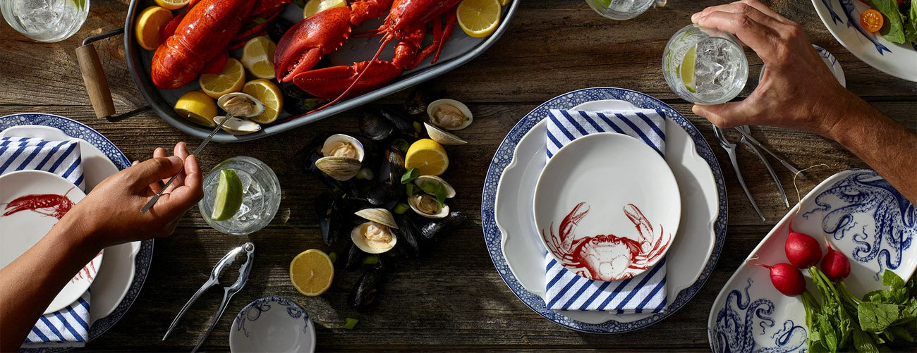 Caskata Crab Dinnerware