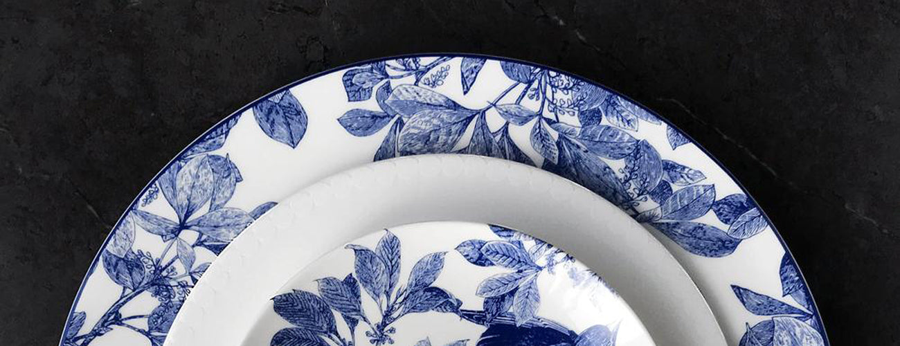 Caskata Blue Arbor Dinnerware