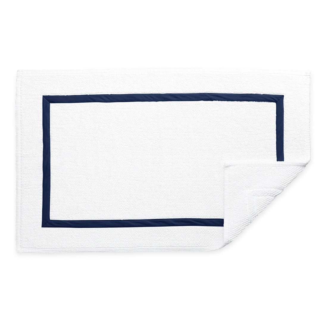 navy bath rug