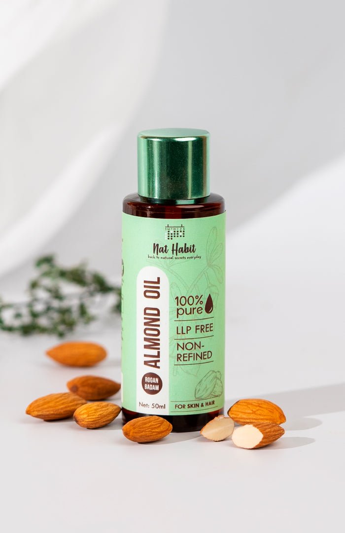 Pure Almond Badam Oil  NonRefined LLP Free  Nat Habit