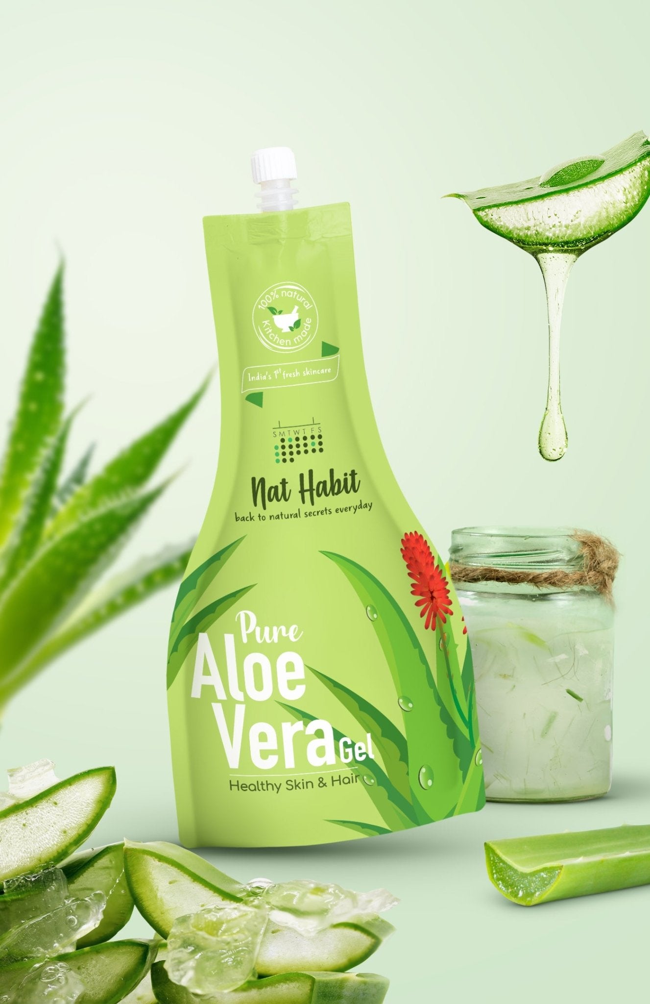 Pure Aloe Vera Gel Healthy Skin And Hair Nat Habit Reviews On Judgeme 9991