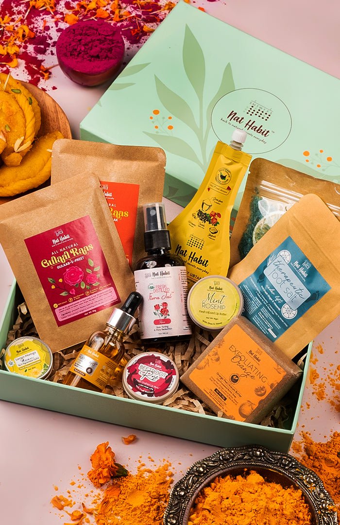Healthy Treat Rang Barse Holi Gift Hamper with Thandai & Herbal Gulal | Holi  Gift Box