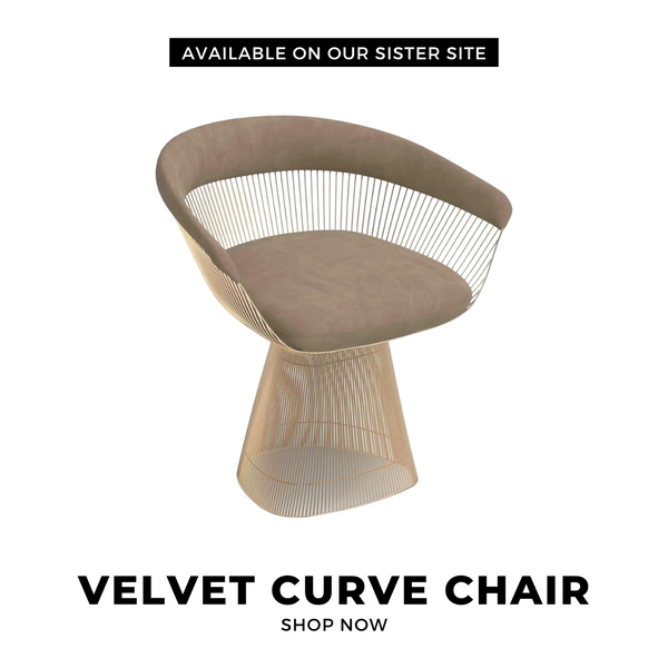 black rooster decor - velvet curve chair