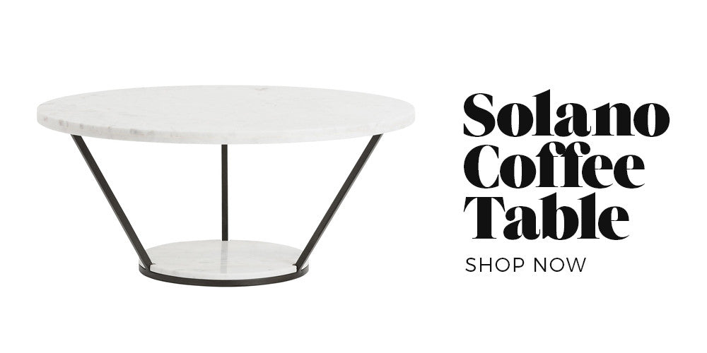 Solano Coffee Table - Get The Look: Luxe Family Living Room - Black Rooster Decor