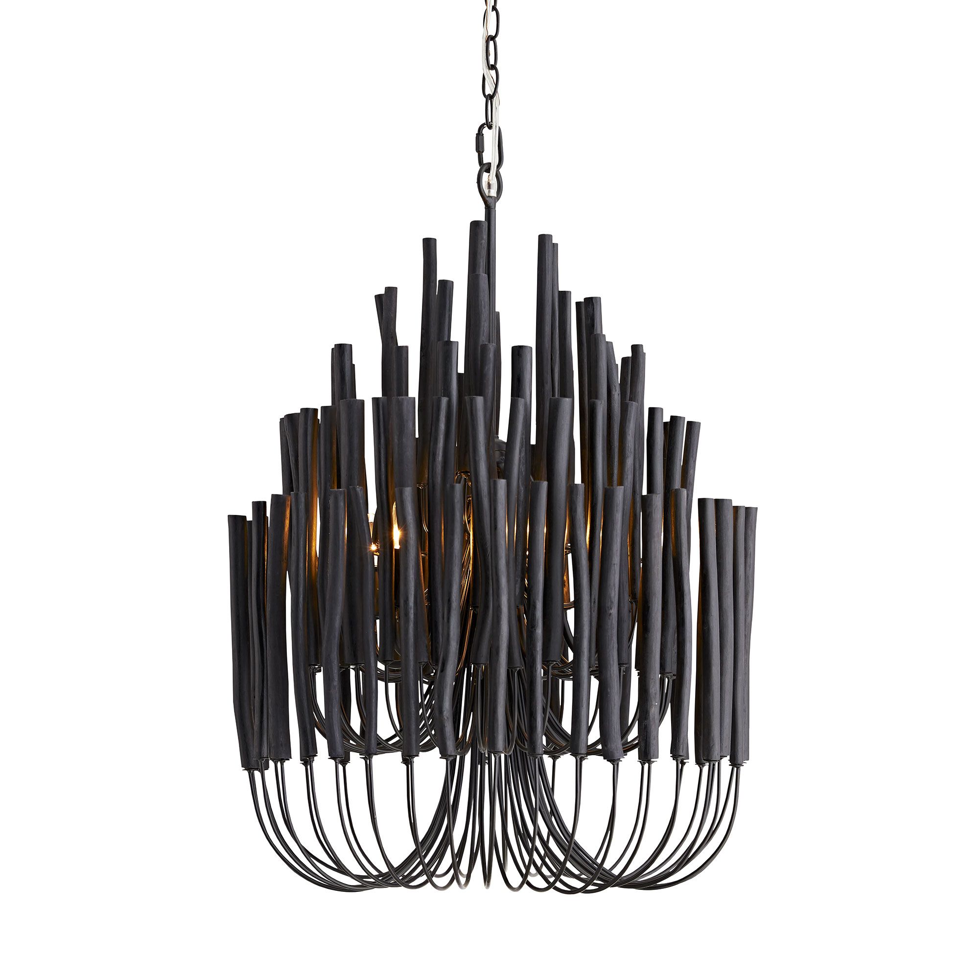 black rooster chandelier