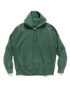 Vintage Half Zip Sweat Hoodie Green