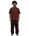 Half Sleeve Polo Knit Natural Dyed Organic Brown