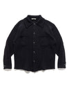 Cotton Lily-Yarn Knit Blouson Dark Navy