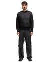 Hard Twist Polyester Satin Laminate Field Pants Black